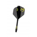 Plumas Winmau Fusion Medianas Standard Nº2 MVG Negra/Verde