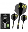 Plumas Winmau Fusion Medianas Standard Nº2 MVG Negra/Verde