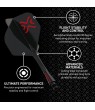 Voadores Winmau Fusion Meias Standard Nº2 MVG Preto/Verde