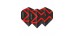 Plumas Winmau Blade X Negro/Rojo