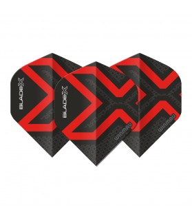 Plumas Winmau Blade X Negro/Rojo