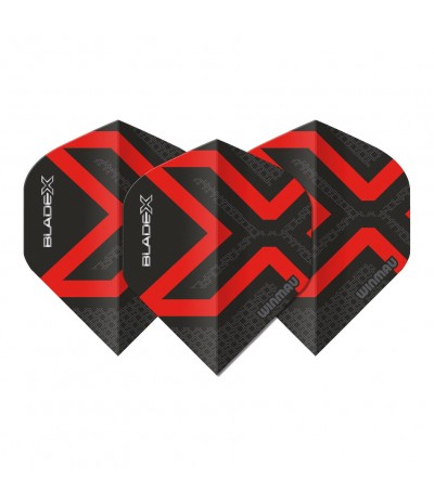 Winmau Blade X Standard Flights Black/Silver