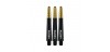 Winmau Vecta Black/Gold Short Shafts