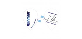 Winmau Mega Pear Oversized Flights White