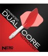 Plumas RedDragon NitroFlite Medianas nº2 Blanco/Rojo