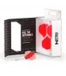 Plumas RedDragon NitroFlite Medianas nº2 Blanco/Rojo