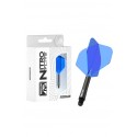 Plumas RedDragon NitroFlite Medianas nº2 Negro/Azul
