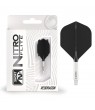 Plumas RedDragon NitroFlite Intermedias nº2 Blanco/Negro