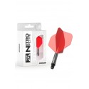 Plumas RedDragon NitroFlite Cortas nº2 Negro/Rojo