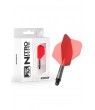 Plumas RedDragon NitroFlite Cortas nº2 Negro/Rojo