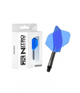 Plumas RedDragon NitroFlite Medianas nº2 Negro/Azul
