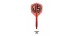 Plumas Condor AXE Shape Special One 3 Rojo Transparente S