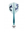 Plumas Condor AXE Shape Goldfish Azul/Verde S
