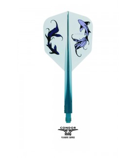Plumas Condor AXE Shape Goldfish Azul/Verde L