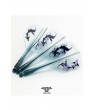 Plumas Condor AXE Shape Goldfish Azul/Verde S