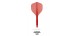 Condor Axe 120 Standard Red Flights S