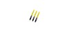 Harrows Supergrip Fusion Short Shafts Black/Yellow