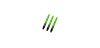 Hastes Harrows Supergrip Fusion Curtas Preto/Verde