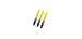 Harrows Supergrip Fusion Medium Shafts Black/Yellow
