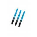 Harrows Supergrip Fusion Medium Shafts Black/Aqua