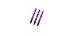 Harrows Supergrip Fusion Medium Shafts Black/Purple