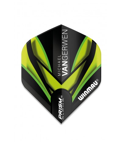 Plumas Winmau MVG Alpha Standard Negro/Verde