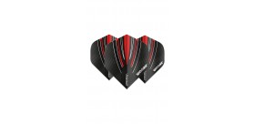 Plumas Winmau Prism Alpha Standard Negro/Rojo