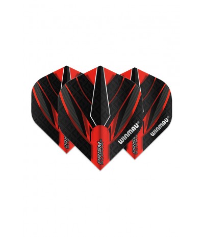 Plumas Winmau Prism Alpha Standard Rojo/Negro