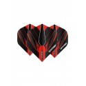 Plumas Winmau Prism Alpha Standard Rojo/Negro