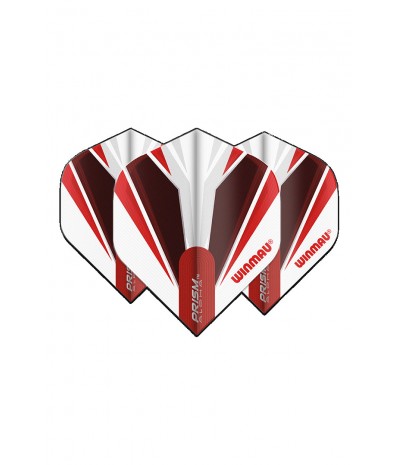 Plumas Winmau Prism Alpha Standard Blanco/Rojo