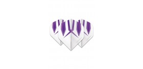 Winmau Prism Alpha Standard Flights White/Purple