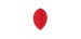 Voadores Fit Flight Oval Vermelho 3 uds