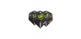 Plumas Winmau Rhino Negro/Gris/Verde