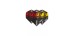 Winmau Rhino Flights Black/Red/Yellow