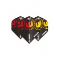 Plumas Winmau Rhino Negro/Rojo/Amarillo