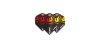 Winmau Rhino Flights Black/Red/Yellow