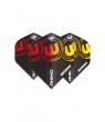 Plumas Winmau Rhino Negro/Rojo/Amarillo