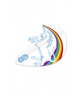 Unicorn Ultrafly Rainbow Oval White Flights