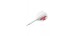 Plumas Condor Axe Logo Shape Blanco-Rojo S