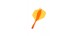 Plumas Winmau Fusion Cortas Naranja