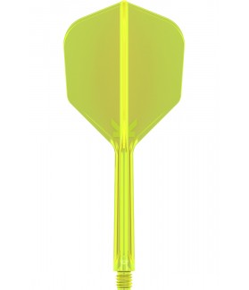 Plumas Target K Flex Neon Medianas Amarillo N6