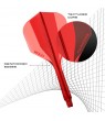 Harrows darts flights Solo Red Nº6 Midi